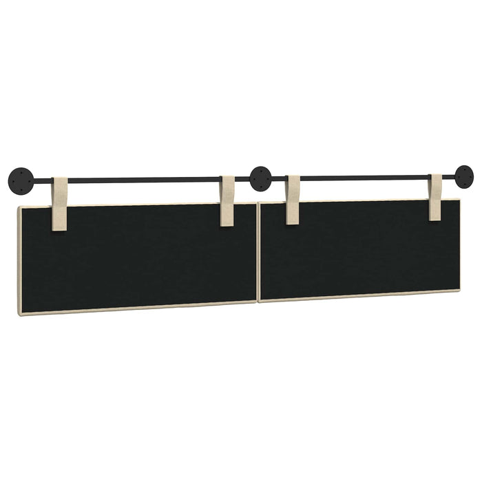 Cap de pat suspendat Pe perete Crem 210 x 55 x 5 cm țesătură - WALTI WALTI