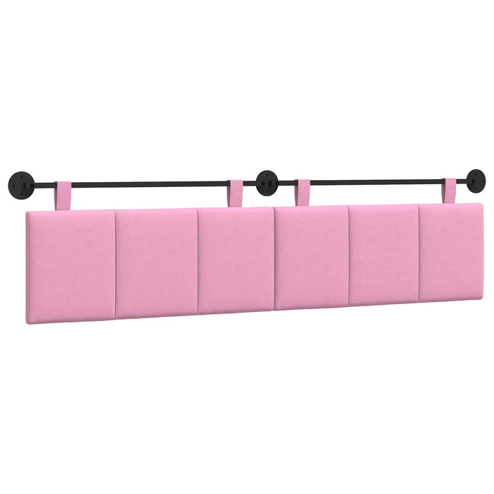Cap de pat suspendat Pe perete Roz 210 x 55 x 5 cm țesătură - WALTI WALTI