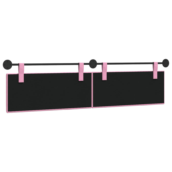 Cap de pat suspendat Pe perete Roz 210 x 55 x 5 cm țesătură - WALTI WALTI