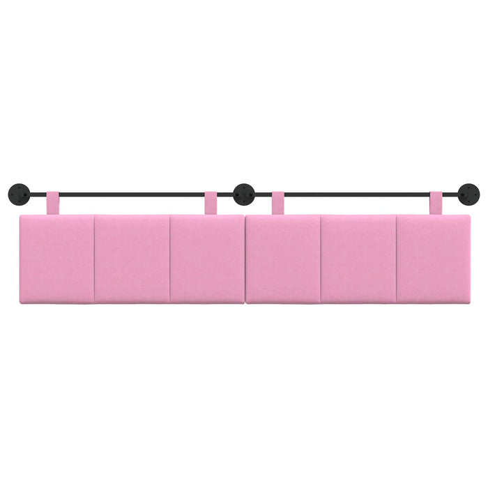 Cap de pat suspendat Pe perete Roz 210 x 55 x 5 cm țesătură - WALTI WALTI