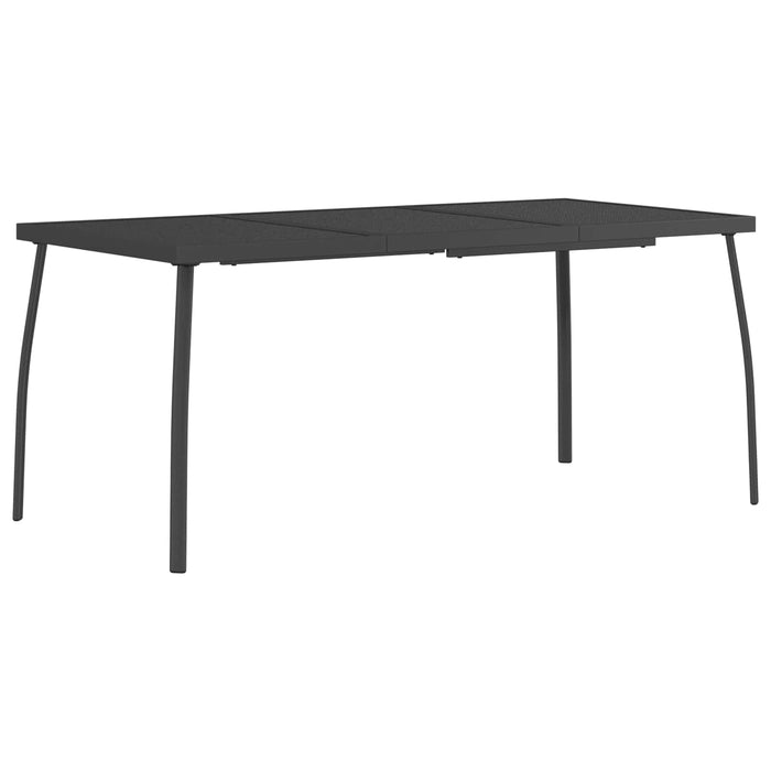 Set de dining 7 buc. Antracit Oțel WALTI