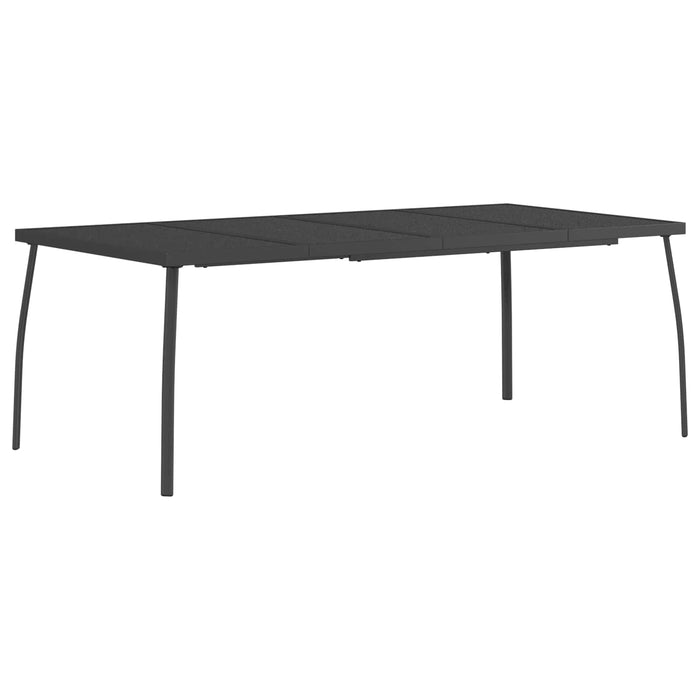 Set de dining 7 buc. Antracit Oțel WALTI