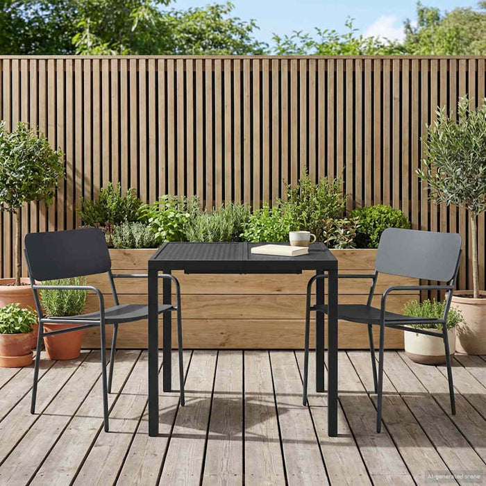 Set de Mobilier pentru Exterior 3 buc. Antracit Oțel WALTI
