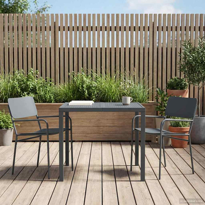 Set de Mobilier pentru Exterior 3 buc. Antracit Oțel WALTI