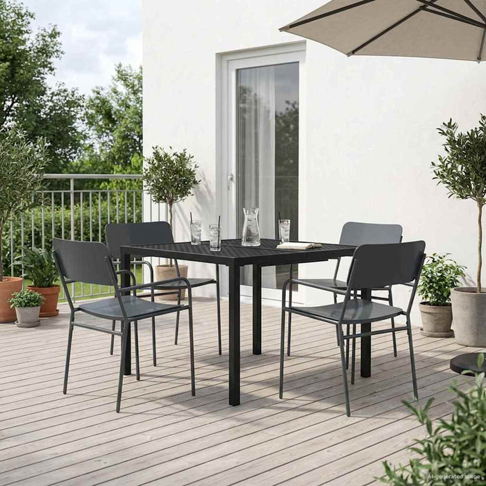 Set de Mobilier pentru Exterior 5 buc. Antracit Oțel WALTI
