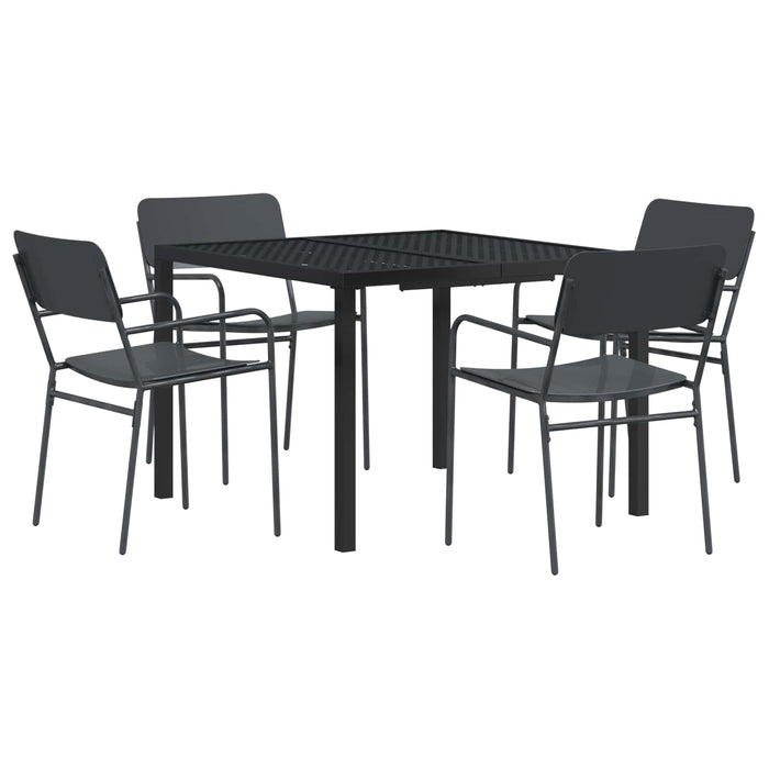 Set de Mobilier pentru Exterior 5 buc. Antracit Oțel WALTI