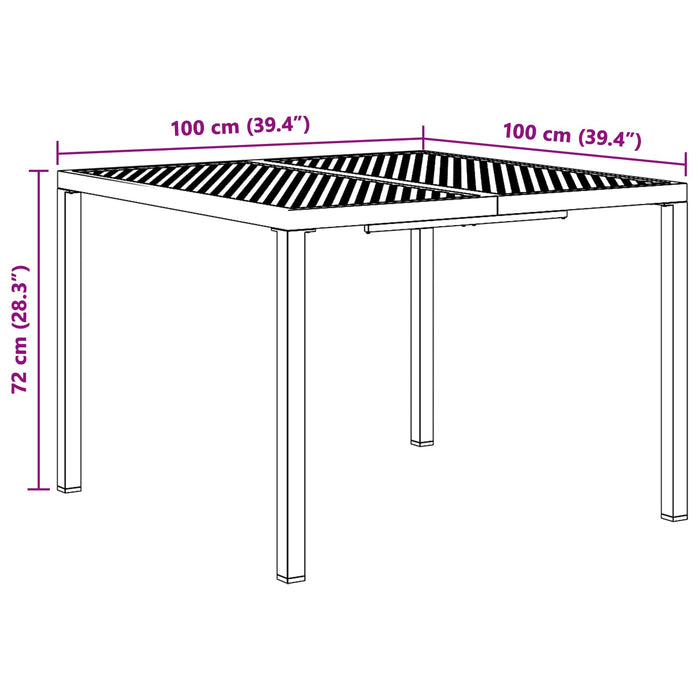 Set de Mobilier pentru Exterior 5 buc. Antracit Oțel WALTI