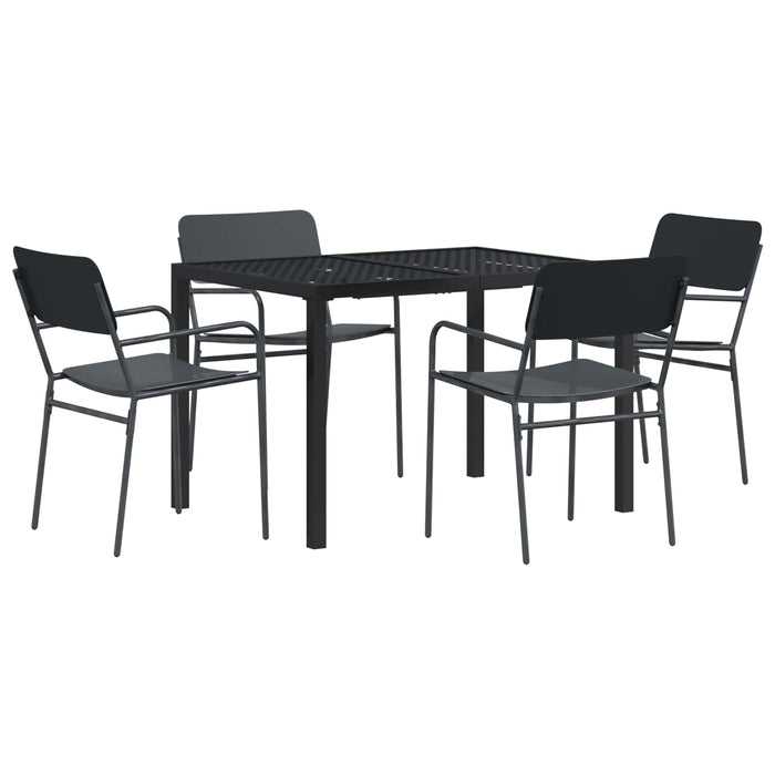 Set de Mobilier pentru Exterior 5 buc. Antracit Oțel WALTI