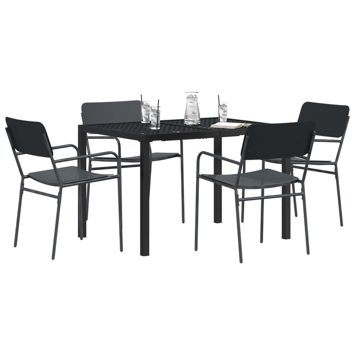 Set de Mobilier pentru Exterior 5 buc. Antracit Oțel WALTI
