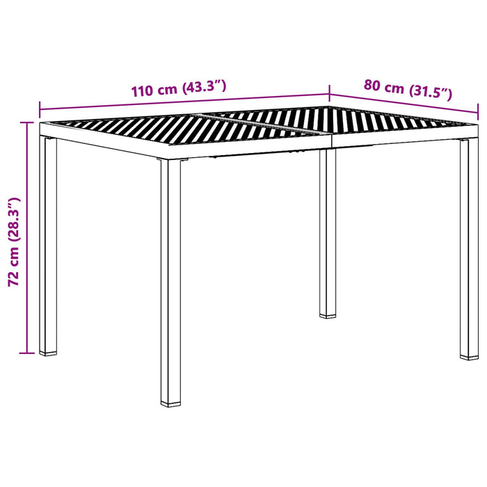 Set de Mobilier pentru Exterior 5 buc. Antracit Oțel WALTI
