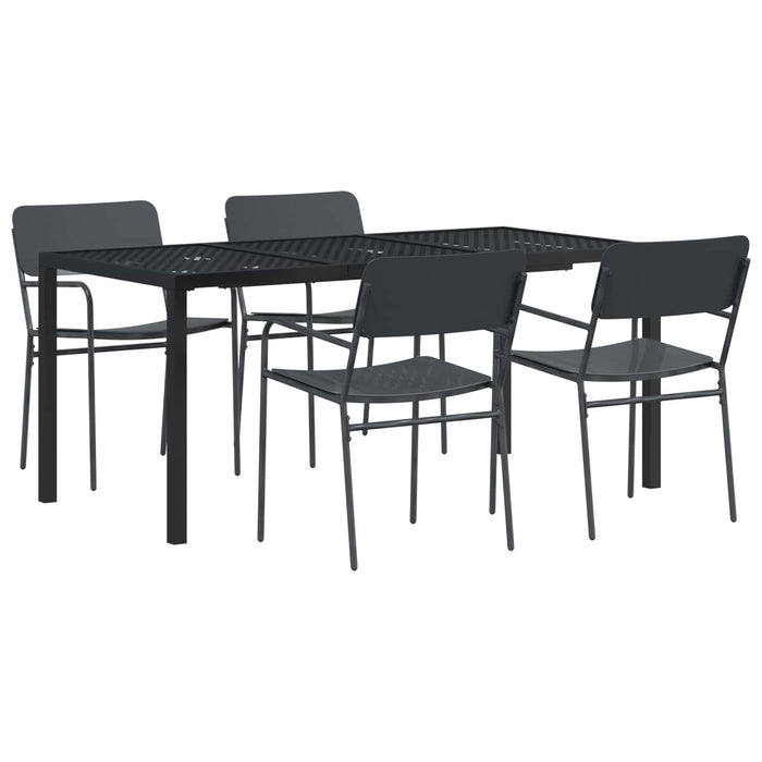 Set de Mobilier pentru Exterior 5 buc. Antracit Oțel WALTI