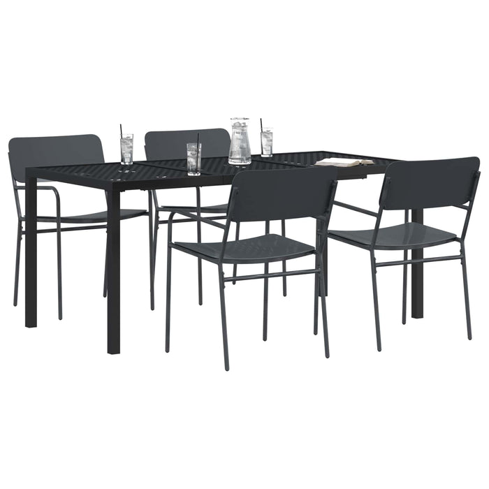 Set de Mobilier pentru Exterior 5 buc. Antracit Oțel WALTI