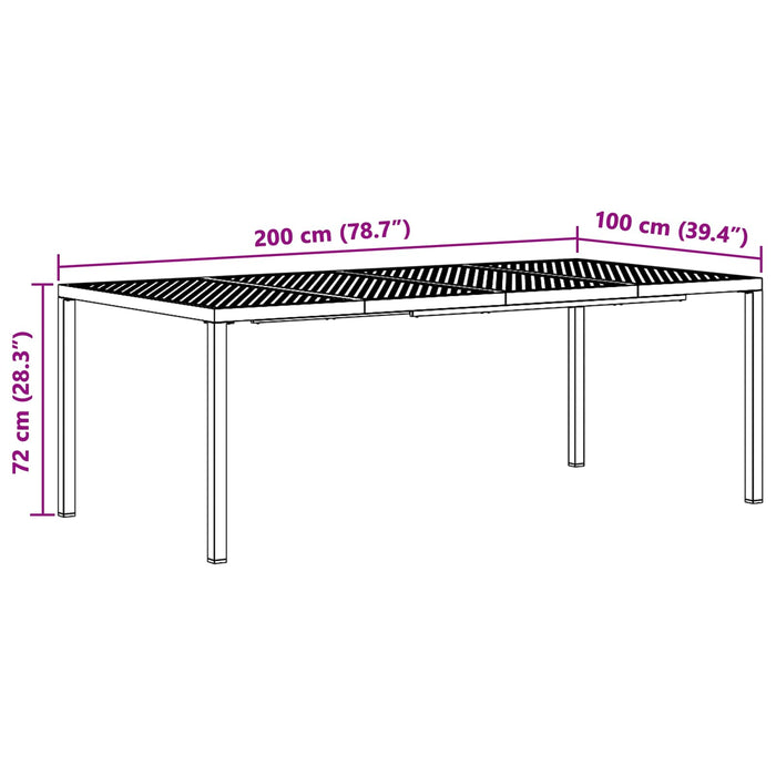 Set de Mobilier pentru Exterior 7 buc. Antracit Oțel WALTI