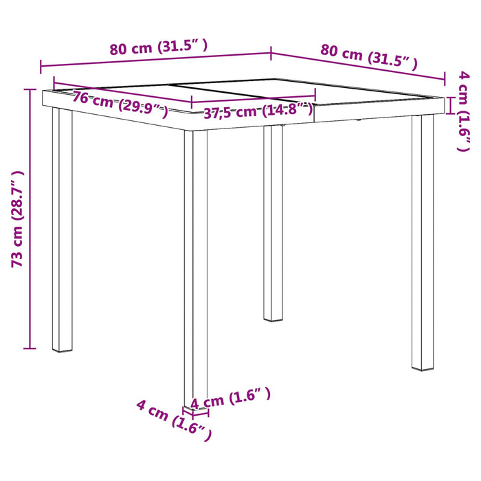 Set de Mobilier pentru Exterior 5 pcs Negru și antracit WALTI