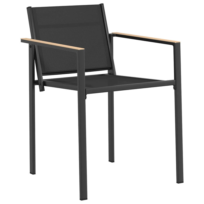 Set de Mobilier pentru Exterior 7 pcs Negru și antracit WALTI