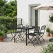 Set de Mobilier pentru Exterior 5 pcs Antracit Fier și Oțel - WALTI WALTI