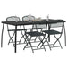 Set de Mobilier pentru Exterior 5 pcs Antracit Fier și Oțel - WALTI WALTI