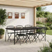 Set de Mobilier pentru Exterior 7 pcs Antracit Fier și Oțel - WALTI WALTI