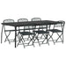 Set de Mobilier pentru Exterior 7 pcs Antracit Fier și Oțel - WALTI WALTI