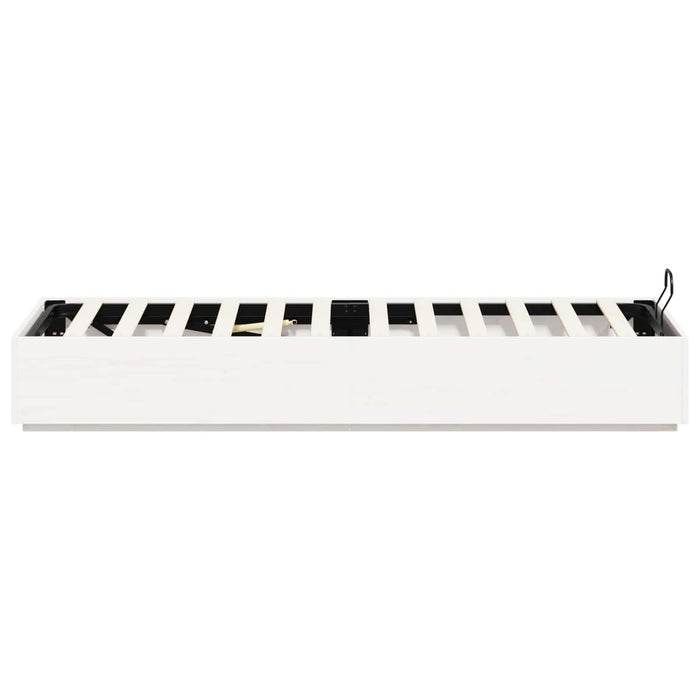 Cadru de pat otoman Alb 80 x 200 cm Lemn masiv de pin - WALTI WALTI