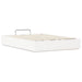 Cadru de pat otoman Alb 150 x 200 cm Lemn masiv de pin - WALTI WALTI