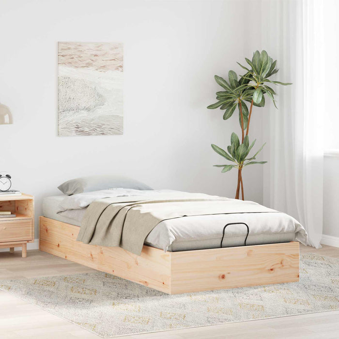 Cadru de pat ottoman cu depozitare 2 pcs natural 75 x 190 cm - WALTI WALTI