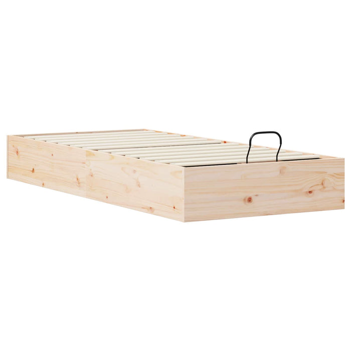 Cadru de pat ottoman cu depozitare natural 90 x 190 cm - WALTI WALTI