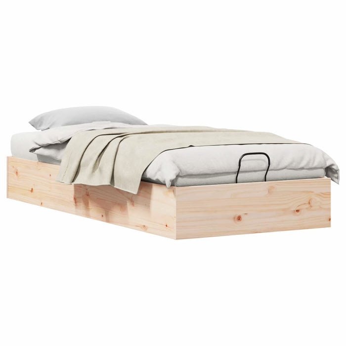 Cadru de pat ottoman cu depozitare natural 90 x 190 cm - WALTI WALTI