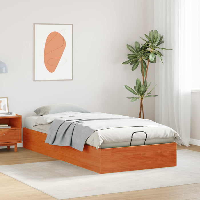 Cadru de pat ottoman cu depozitare Maro Ceară 90 x 190 cm - WALTI WALTI