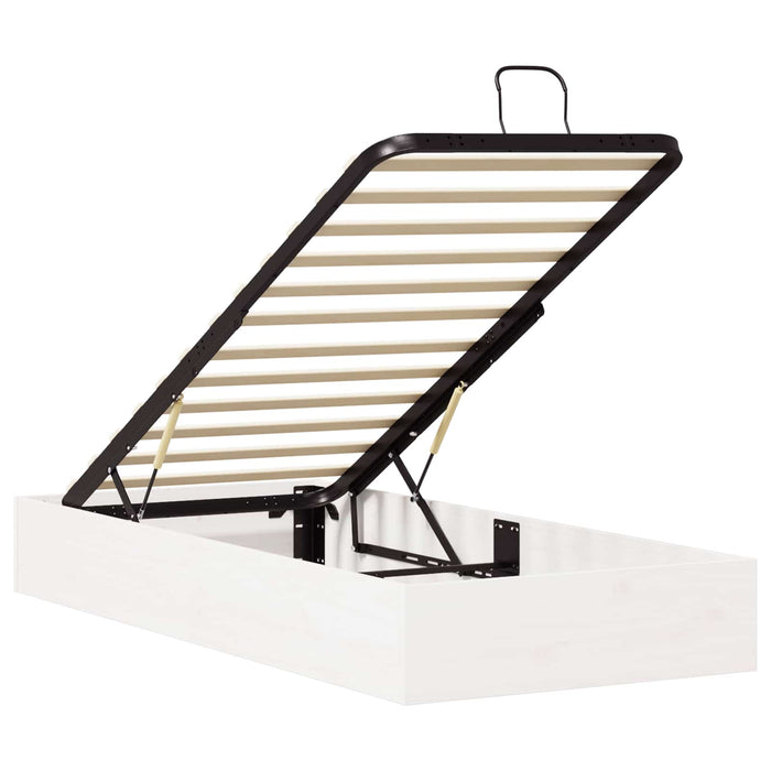 Cadru de pat ottoman cu depozitare Alb 90 x 200 cm - WALTI WALTI