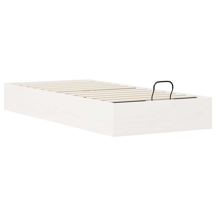 Cadru de pat ottoman cu depozitare Alb 90 x 200 cm - WALTI WALTI