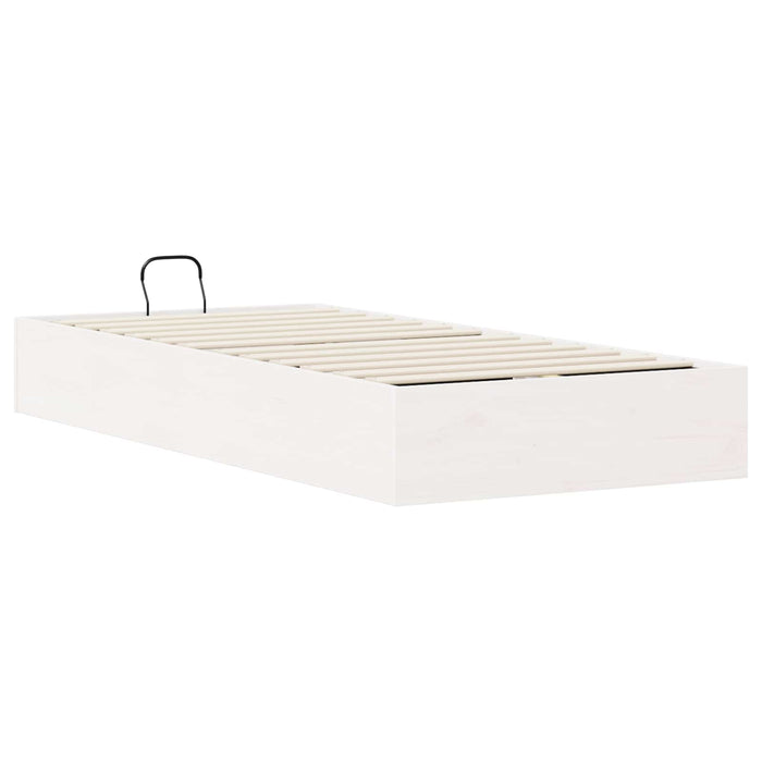 Cadru de pat ottoman cu depozitare Alb 90 x 200 cm - WALTI WALTI