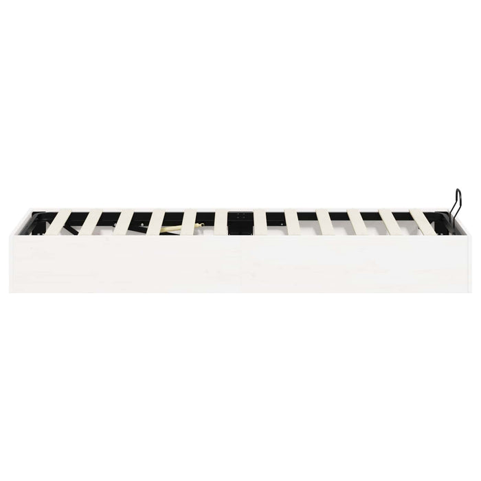 Cadru de pat ottoman cu depozitare Alb 90 x 200 cm - WALTI WALTI