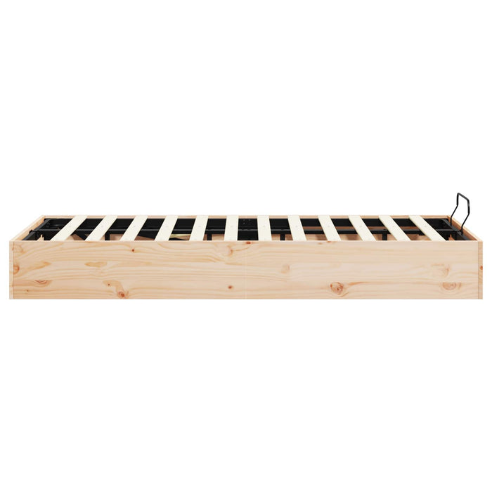 Cadru de pat ottoman cu depozitare natural 120 x 190 cm - WALTI WALTI