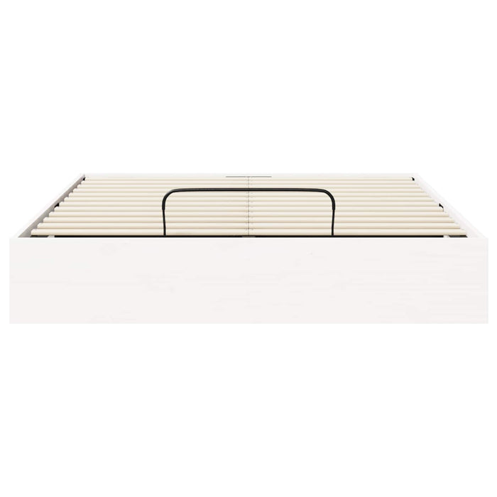 Cadru de pat ottoman cu depozitare Alb 120 x 190 cm - WALTI WALTI