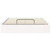 Cadru de pat ottoman cu depozitare Alb 120 x 190 cm - WALTI WALTI