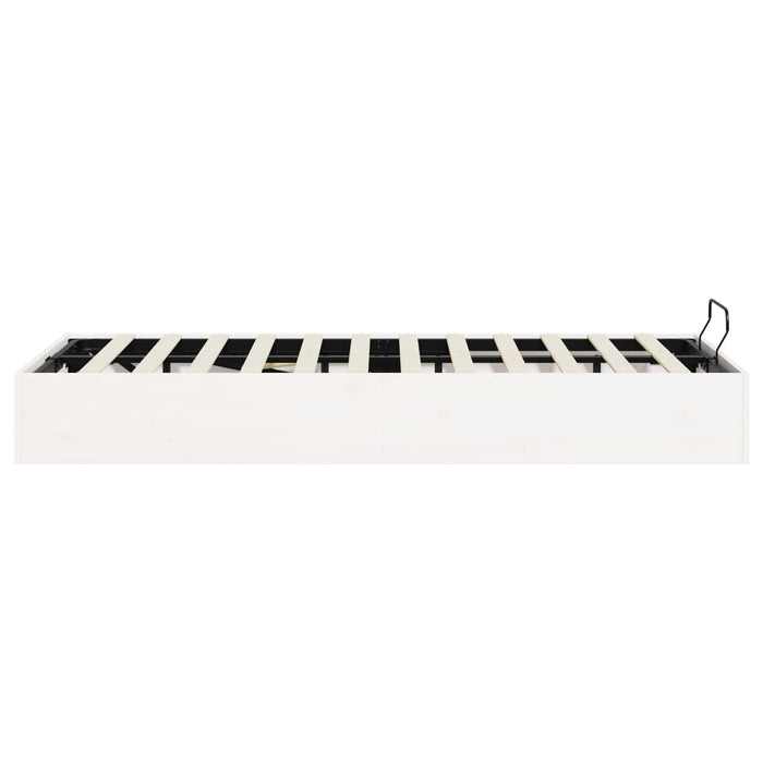 Cadru de pat ottoman cu depozitare Alb 120 x 190 cm - WALTI WALTI