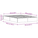Cadru de pat ottoman cu depozitare Alb 135 x 190 cm - WALTI WALTI