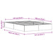 Cadru de pat ottoman cu depozitare natural 140 x 190 cm - WALTI WALTI