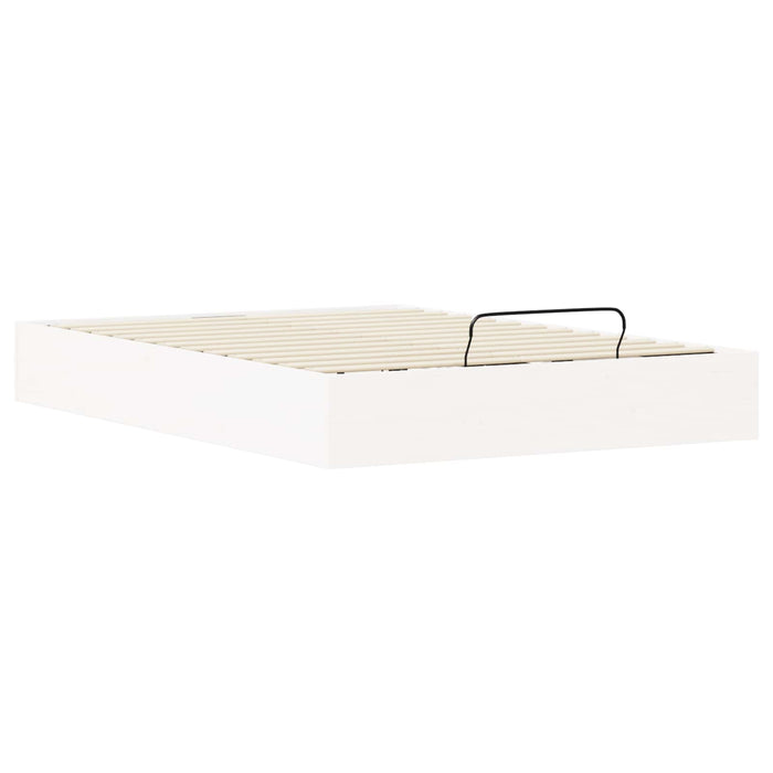 Cadru de pat ottoman cu depozitare Alb 150 x 200 cm - WALTI WALTI