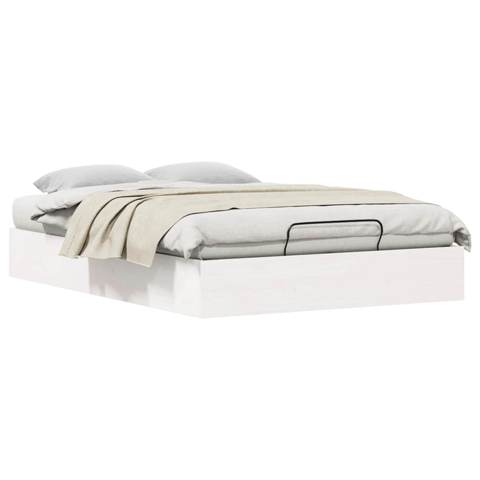 Cadru de pat ottoman cu depozitare Alb 150 x 200 cm - WALTI WALTI