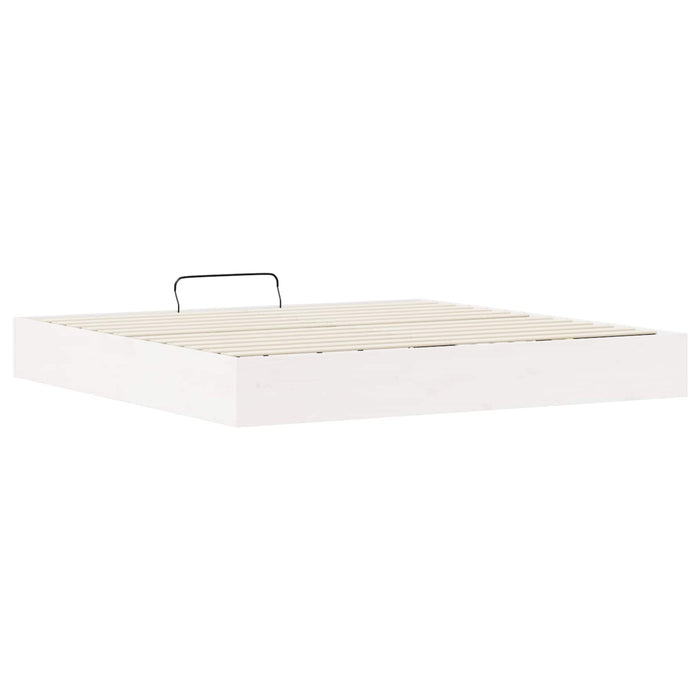 Cadru de pat ottoman cu depozitare Alb 180 x 200 cm - WALTI WALTI
