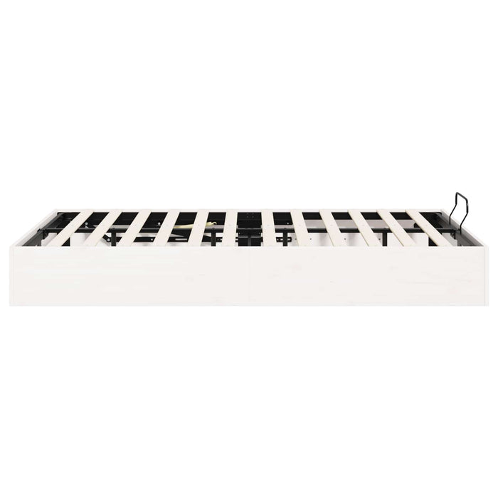 Cadru de pat ottoman cu depozitare Alb 180 x 200 cm - WALTI WALTI