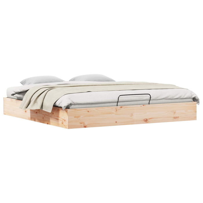 Cadru de pat ottoman cu depozitare natural 200 x 200 cm - WALTI WALTI