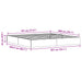 Cadru de pat ottoman cu depozitare Alb 200 x 200 cm - WALTI WALTI