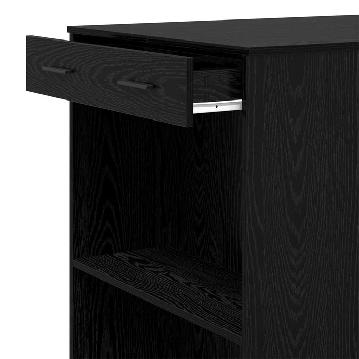 Masă de bar Stejar Negru 102 x 70 x 103,5 cm Lemn compozit - WALTI WALTI