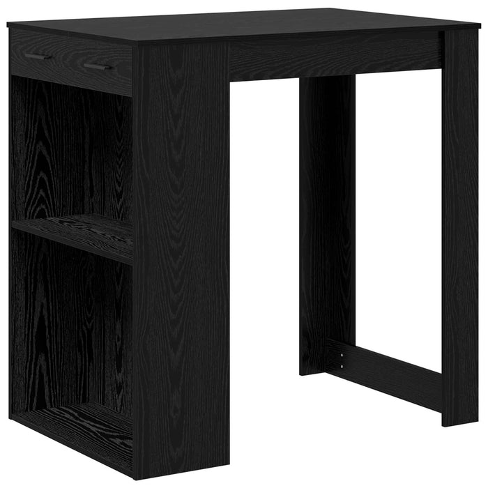 Masă de bar Stejar Negru 102 x 70 x 103,5 cm Lemn compozit - WALTI WALTI