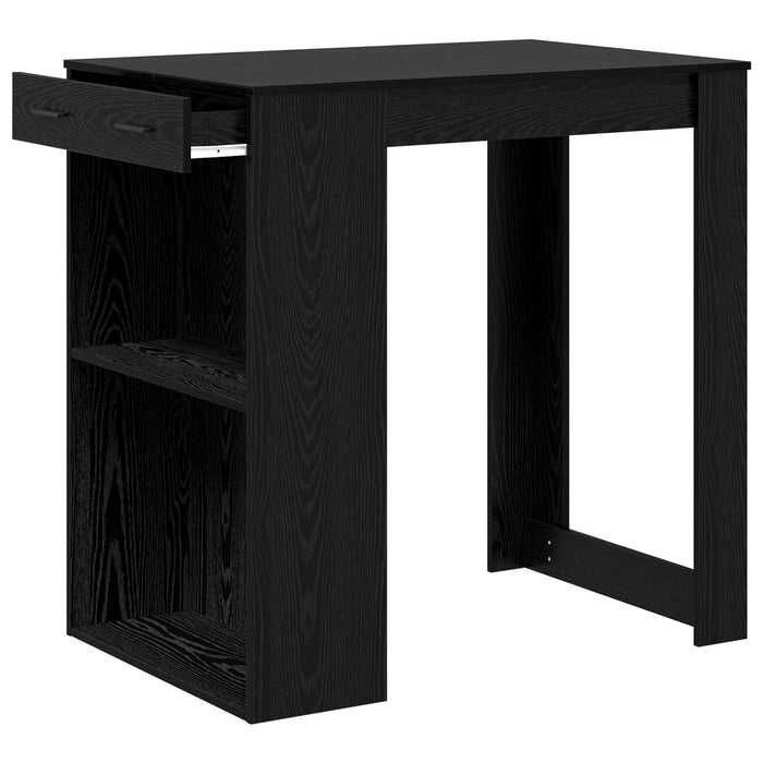 Masă de bar Stejar Negru 102 x 70 x 103,5 cm Lemn compozit - WALTI WALTI