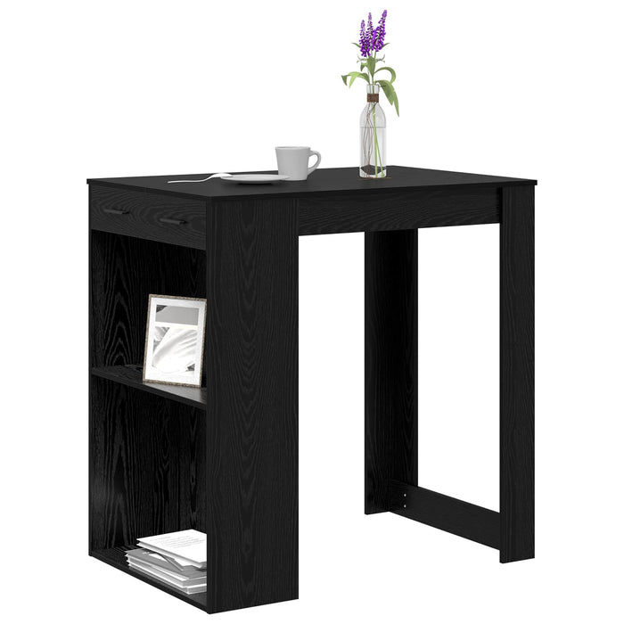 Masă de bar Stejar Negru 102 x 70 x 103,5 cm Lemn compozit - WALTI WALTI