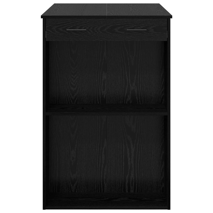 Masă de bar Stejar Negru 102 x 70 x 103,5 cm Lemn compozit - WALTI WALTI